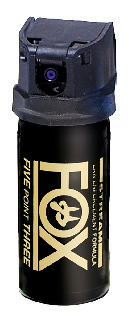 Fox Labs 152FTMDB Legacy Five Point Three 15 1/2 Second Bursts  Cone Spray Range 152 ft 1.50 oz Black Spray Features Invisible UV Dye