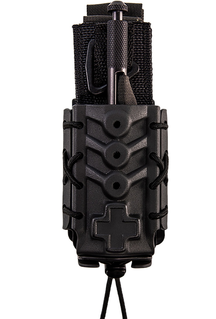High Speed Gear 11TQK0BK Taco  Black Kydex, 2" Belt Clip/MOLLE U-Mount, Compatible w/ Most Tourniquets