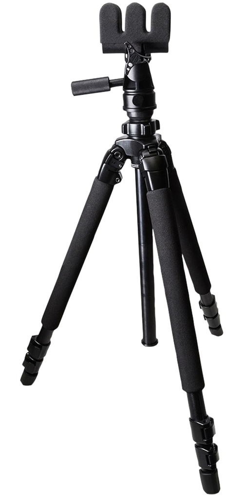 KOPFJAGER/SELLMARK KOPF Jager KJ85001K K700 AMT Tripod made of Aluminum with Black Finish, Pivoting Reaper Grip, 360 Degree Pan & 3-Level Leg Extensions