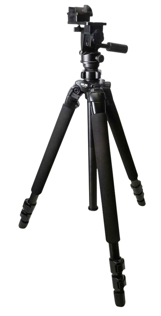 KOPFJAGER/SELLMARK KOPF Jager KJ85003K Folding Tripod K700 Tripod made of Aluminum with Black Finish, Adjustable Reaper Rail, 3-Level Leg Extension, 21-87 Degree Pan & Tilt