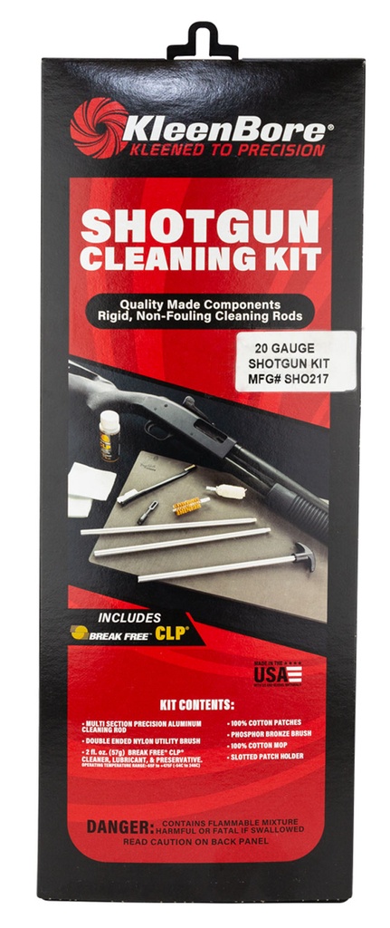 Kleen-Bore KleenBore SHO217 Classic Cleaning Kit 20 Gauge Shotgun