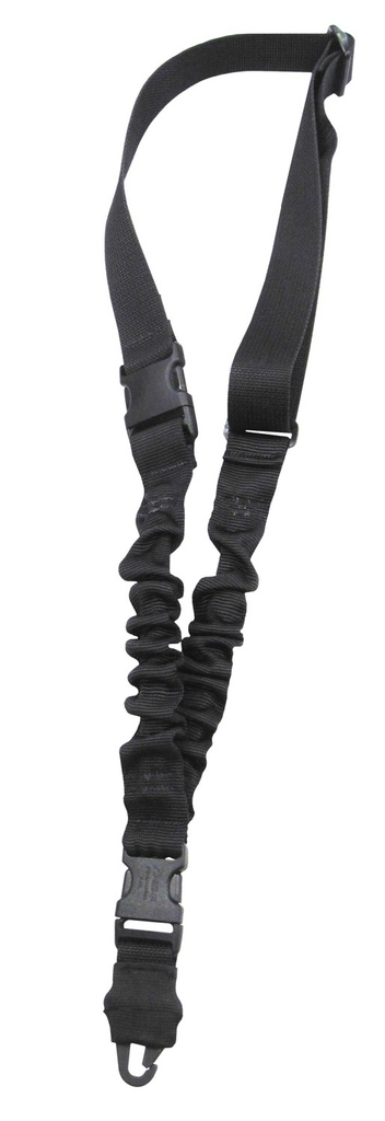 Tacshield T6010BK Shock Sling Black Webbing Single-Point Rifle/Shotgun