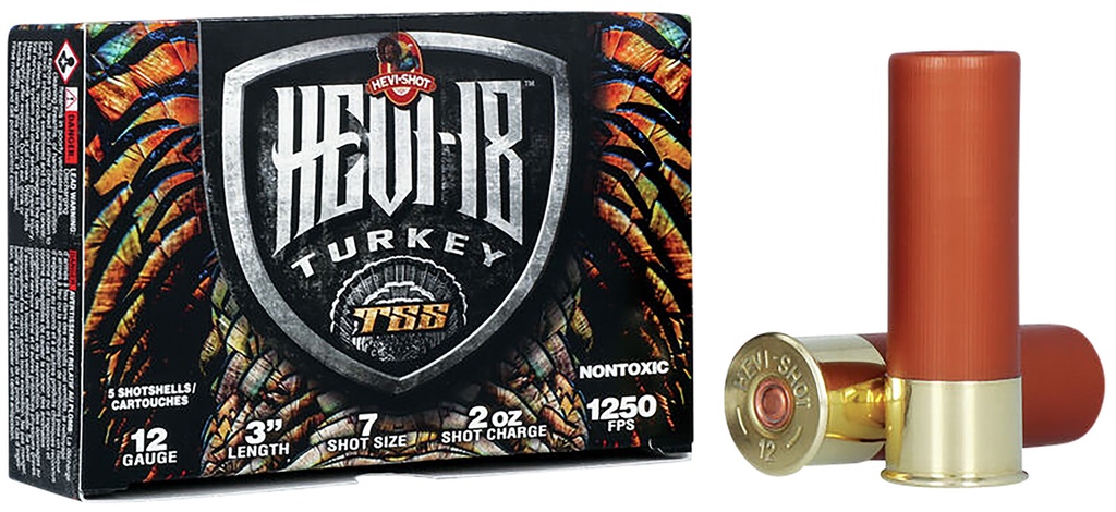 Hevishot HEVI-Shot HS4007 HEVI-18 TSS Turkey 12Gauge 3" 2oz Tungsten 7Shot 5 Per Box/10 Case