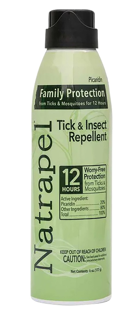 Natrapel 00066878 Picaridin Insect Repellent 6 oz Aerosol Repels Ticks & Biting Insects Effective Up to 12 hrs