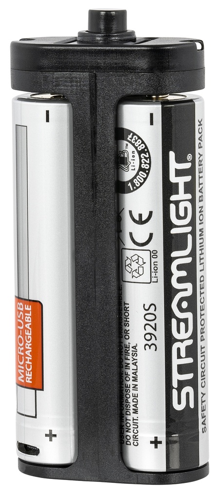 Streamlight 78105 Stinger 2020 Battery Pack  Black/Silver 3.7 Volts 2,600 mAh (2) Single Pack