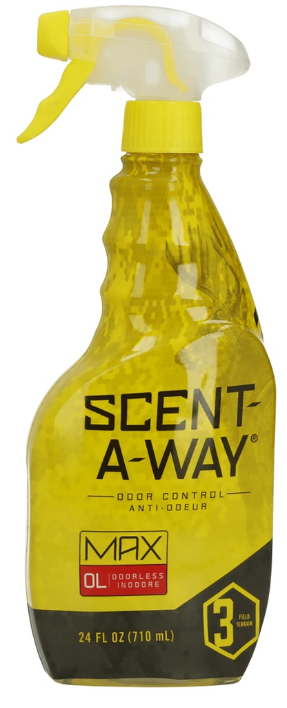 Scent-A-Way 100083 Max Field Spray Odor Eliminator Odorless Scent 24 oz Trigger Spray