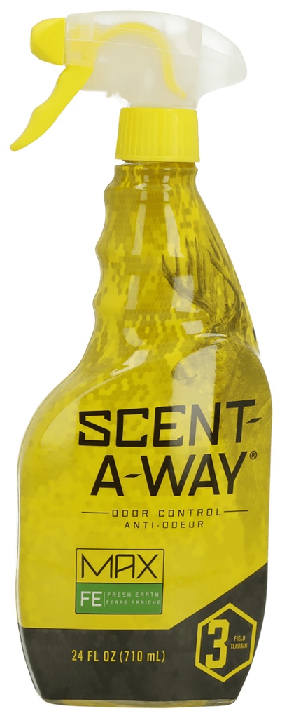 Scent-A-Way 100084 Max Field Spray Odor Eliminator Earth Scent 24 oz Trigger Spray