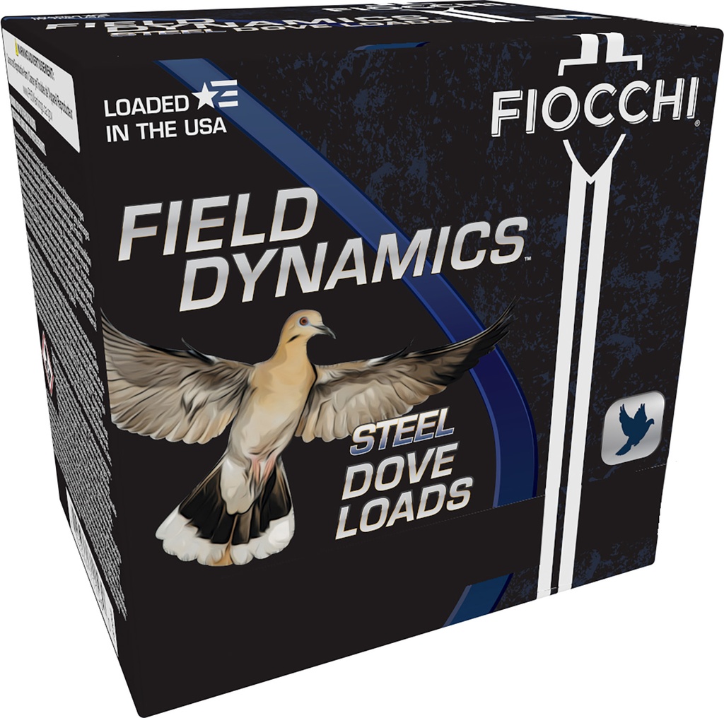 Fiocchi 12DLS187 Field Dynamics Dove & Quail 12Gauge 2.75" 1 1/8oz 7Shot 25 Per Box/10 Case