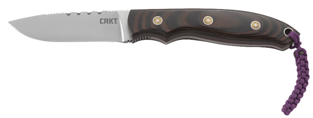 Columbia River CRKT 2861 Hunt'N Fisch  2.99" Fixed Plain Satin 9Cr18MoV SS Blade/Multi-Color G10 Handle Includes Lanyard/Sheath