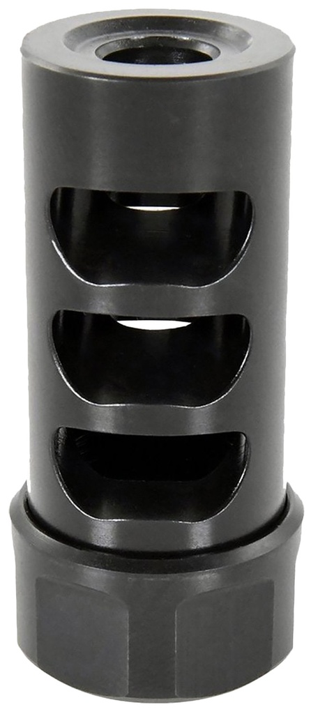American Precision Arms G2M1230N Gen 2 Micro Bastard Self Timing Brake Black Nitride Stainless Steel with 1/2"-28 tpi Threads, 1.86" OAL, & .750" Diameter for 30 Cal AR-Platform & Hunting Rifles
