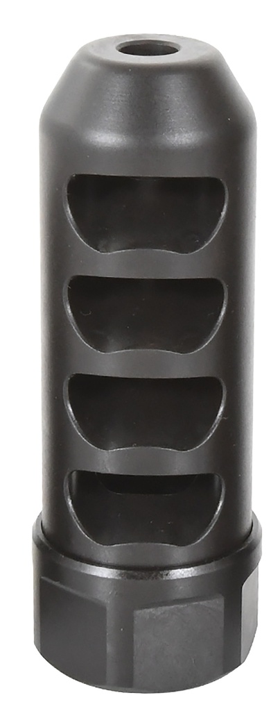 American Precision Arms G2F5838N Gen 2 Fat Bastard Self Timing Brake Black Nitride Stainless Steel with 5/8"-24 tpi Threads, 3.30" OAL & 1.115" Diameter for 338 Cal Rifle