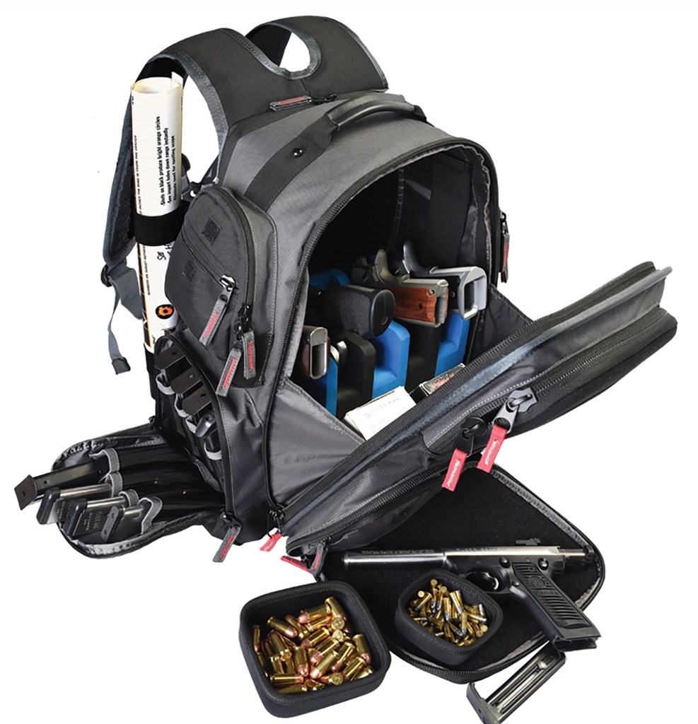 G*Outdoors GPS Bags 1812BPG Executive  Gray Holds 5 Handguns
