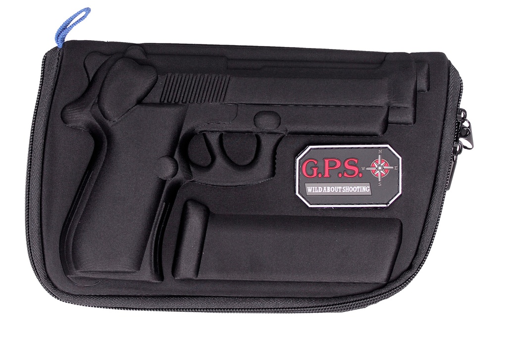 G*Outdoors GPS Bags 909PC Custom Molded  w/ Lockable Zippers Internal Mag Holder & Black Finish for Beretta 92/96 & Taurus PT92
