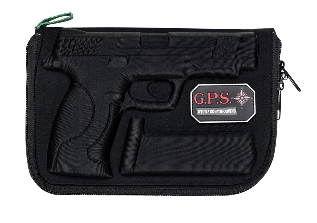 G*Outdoors GPS Bags 912PC Custom Molded  w/ Lockable Zippers Internal Mag Holder & Black Finish for S&W M&P Full-Size/Compact (9mm Luger/40 S&W/45 ACP)