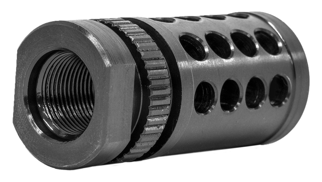GrovTec US Inc GTHM317 G-Nite Flash Suppressor Black Nitride Steel with 1/2"-28 tpi Threads for 223 Cal