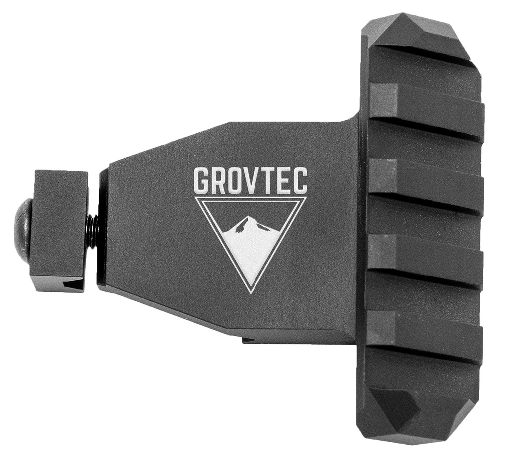 GrovTec US Inc GTSW321 Picatinny Rail  Angled Black Anodized Aluminum