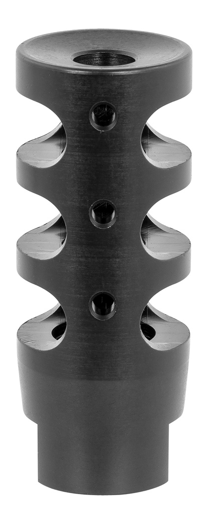 TacFire MZ10023BN Compact Compensator Black Nitride Steel with 5/8"-24 tpi Threads, 2.50" OAL & 1" Diameter for 308 Win AR-10