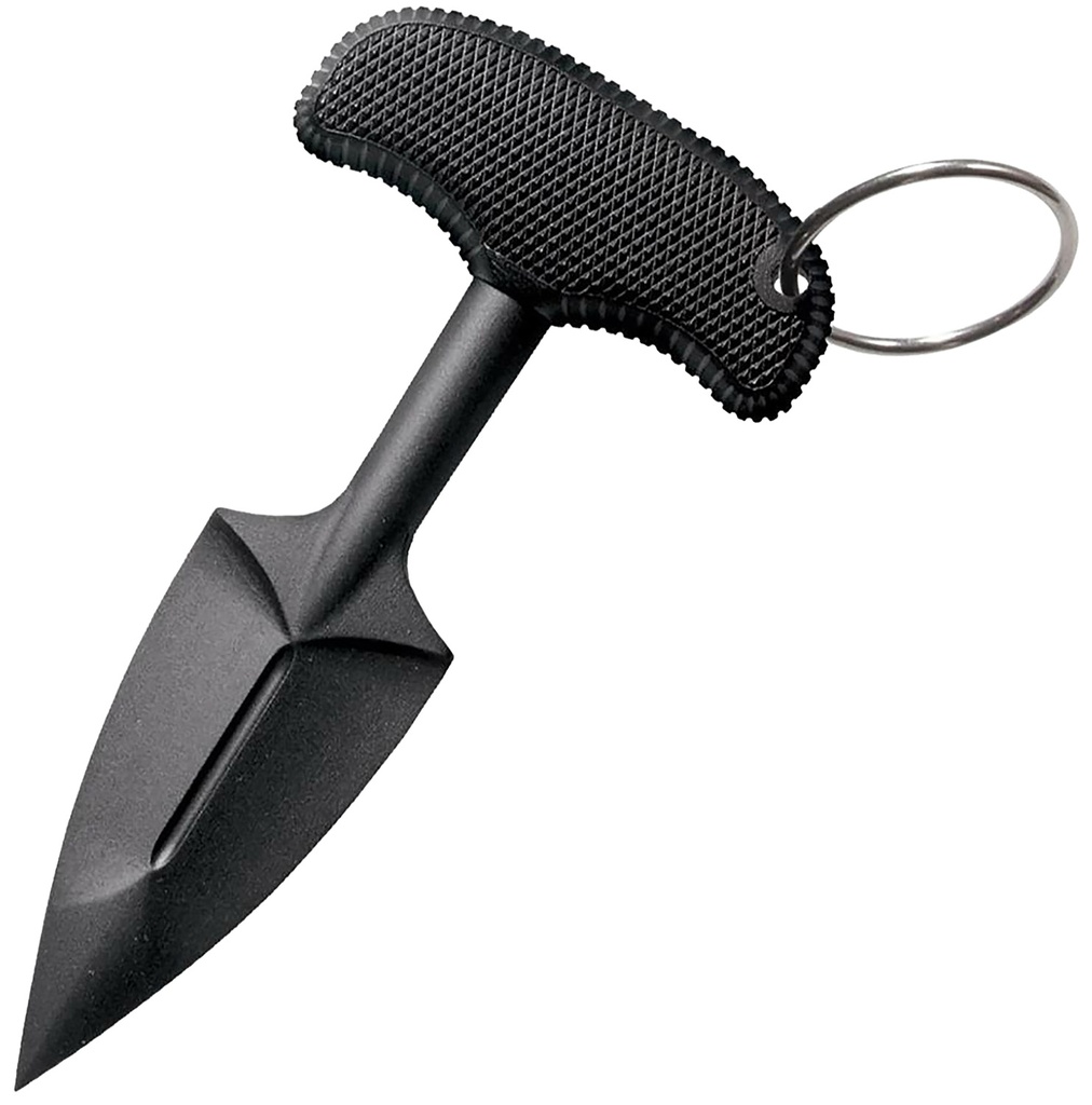 Cold Steel 92FPB FGX Push Blade II 2.25" Fixed Plain Black Griv-Ex Blade/Black Kray-Ex Handle