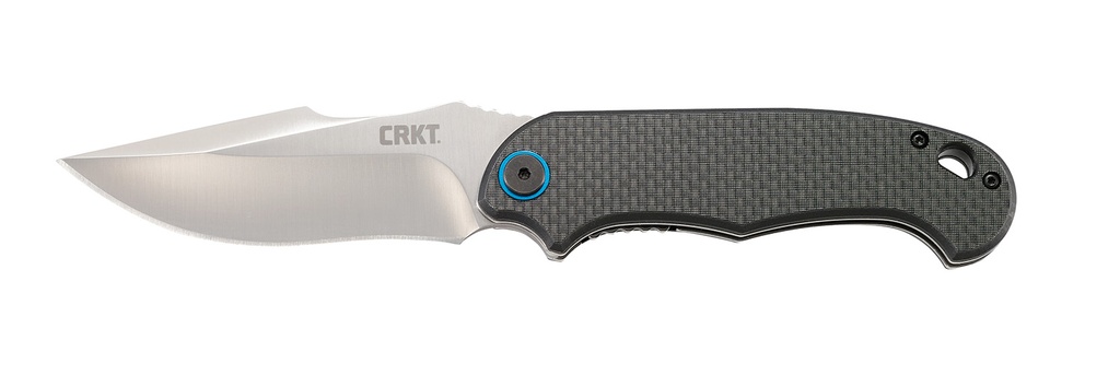 Columbia River CRKT 7920 P.S.D.  3.63" Folding Plain Satin 4116 Stainless Steel Blade/ Black Carbon Fiber/G10 Handle Includes Pocket Clip
