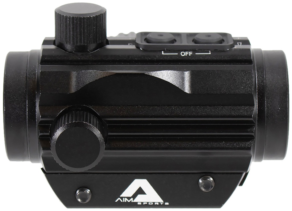 Aim Sports RD120PE Micro Dot  5 MOA Black Anodized 1x20mm Red/Green Dual Illuminated