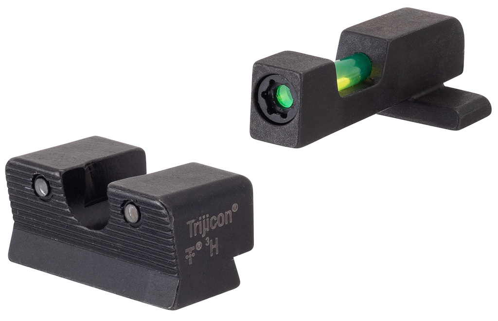 Trijicon 601116 DI Night Sight Set  Green/Tritium/Fiber Optic Front Sight-Green Tritium Black Outline Rear Sight Springfield Armory XD/XD-M/XD Mod.2