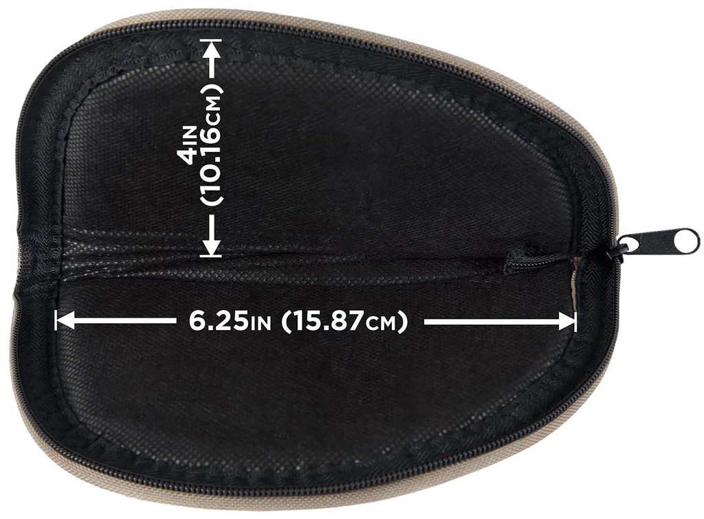 Allen 726 Pistol Case  6" Long Earth Tone Holds Handgun Endura