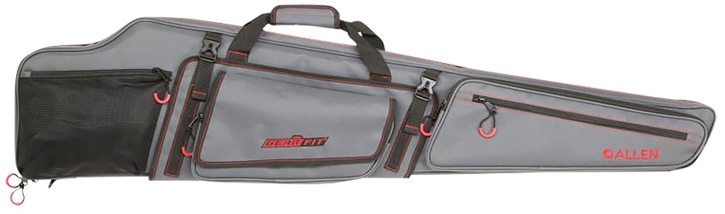 Allen 94948 Gear-Fit Dakota 48" Rifle Case Gray w/Red Accents, Padding  & Organizer Pocket for Scoped Rifle