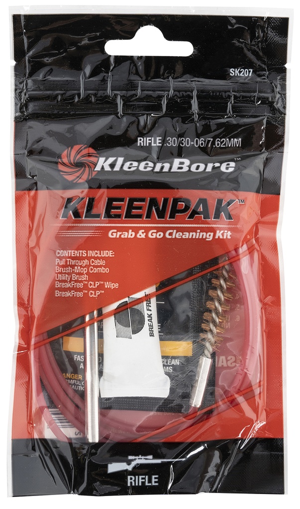 Kleen-Bore KleenBore SK20710 Grab & Go Cleaning Kit .30/ .30-06/ 7.62mm Cal Rifle 10 Per Pack