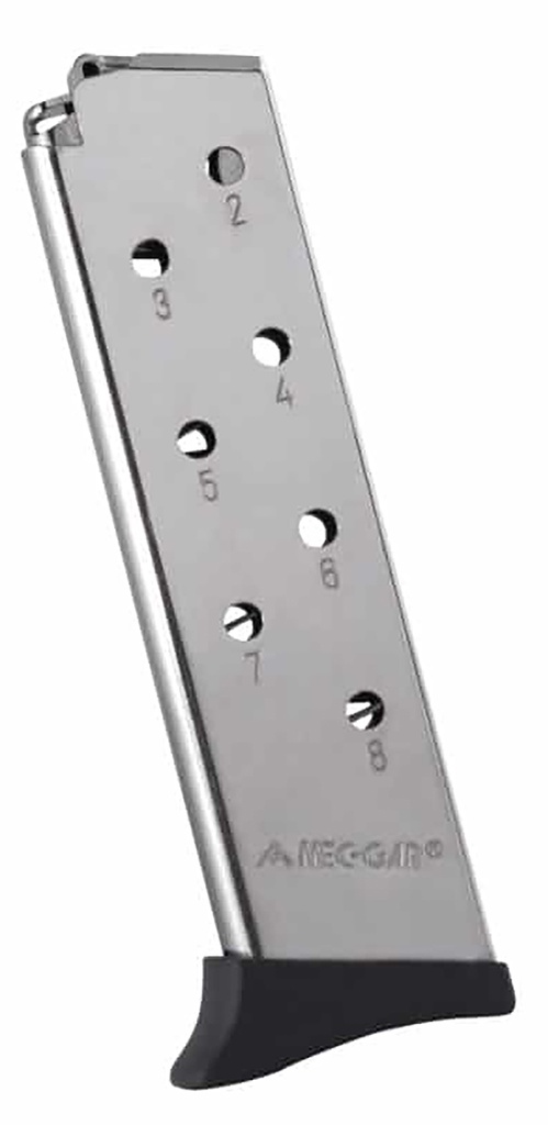 Mec-Gar MGBT3808N Bersa 8rd Detachable w/Finger Rest 380 ACP, Fits Bersa Thunder Nickel Carbon Steel