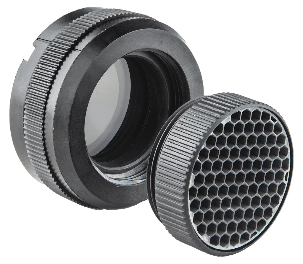 MEPRO USA LLC Meprolight USA 5626090000 Polarizer/Flash Guard Kit  Rifle Black Compatible w/ Mepro M21