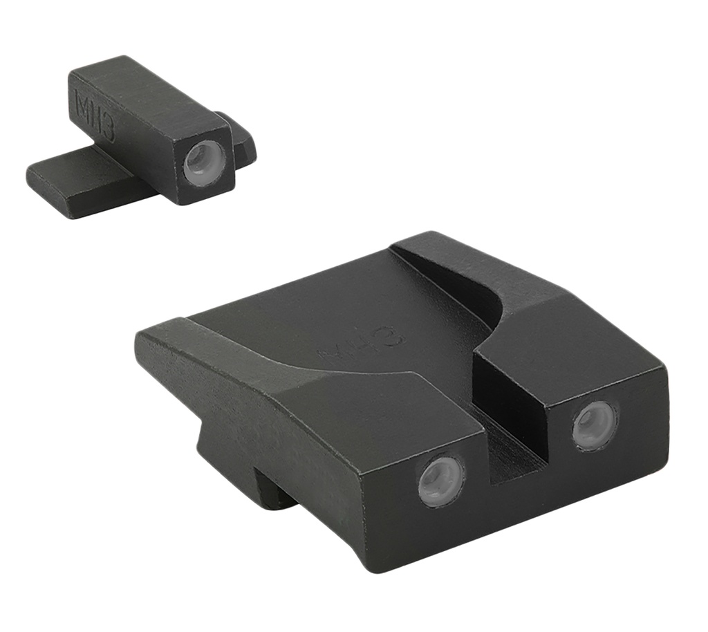 MEPRO USA LLC Meprolight USA 114203101 Tru-Dot  Green Tritium White Outline Front Sight-Green Tritium White Outline Rear Sight Springfield Armory XD-M/XD-S (Non OSP)
