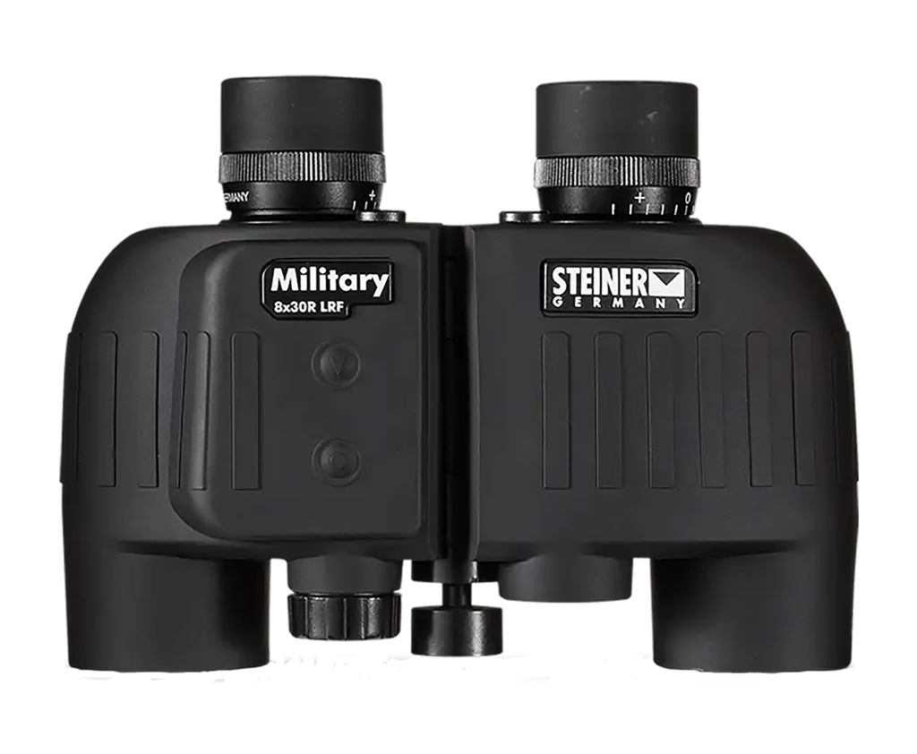 Steiner 2680 M830r Laser Rangefinder 8x 30mm Mil Radian Ranging Reticle, Floating Prism Auto Focus, Black Makrolon w/Rubber Armor