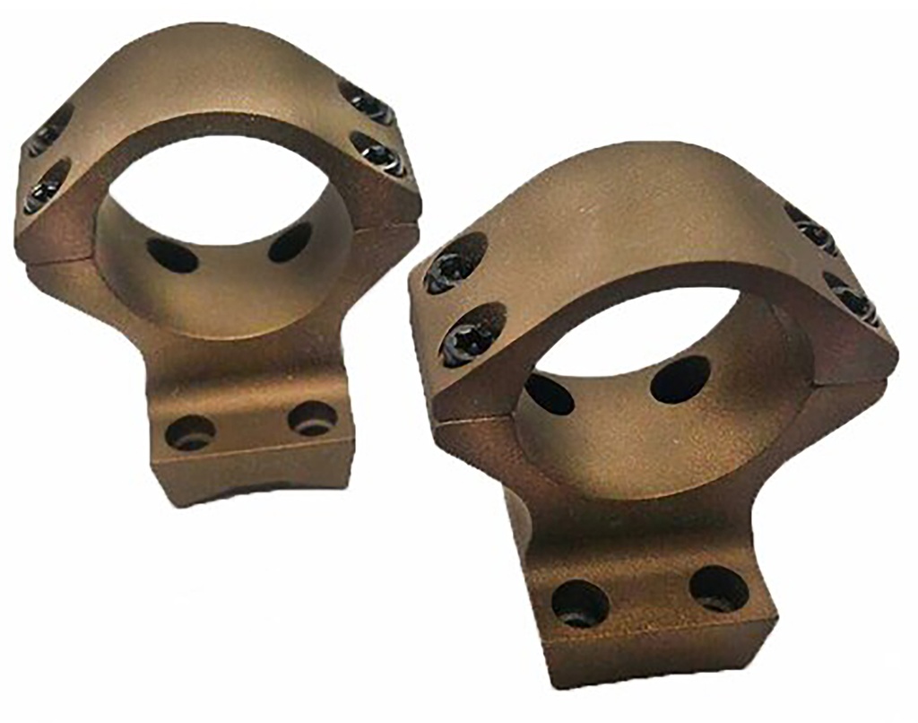 Talley HC730735 Scope Mount/Ring Combo  Burnt Bronze Aluminum 30mm Tube X-Bolt Low Rings Short/Long Action 0 MOA