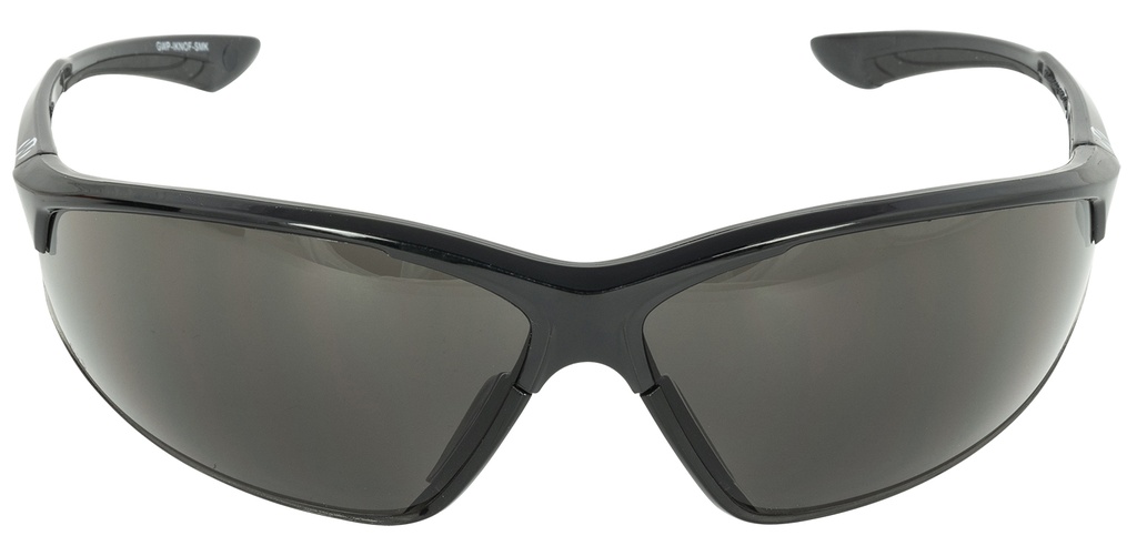 Walkers Game Ear Walker's GWPIKNOF1SMK Ballistic Eyewear IKON Tanker Adult Smoke Gray Lens Matte Black Frame