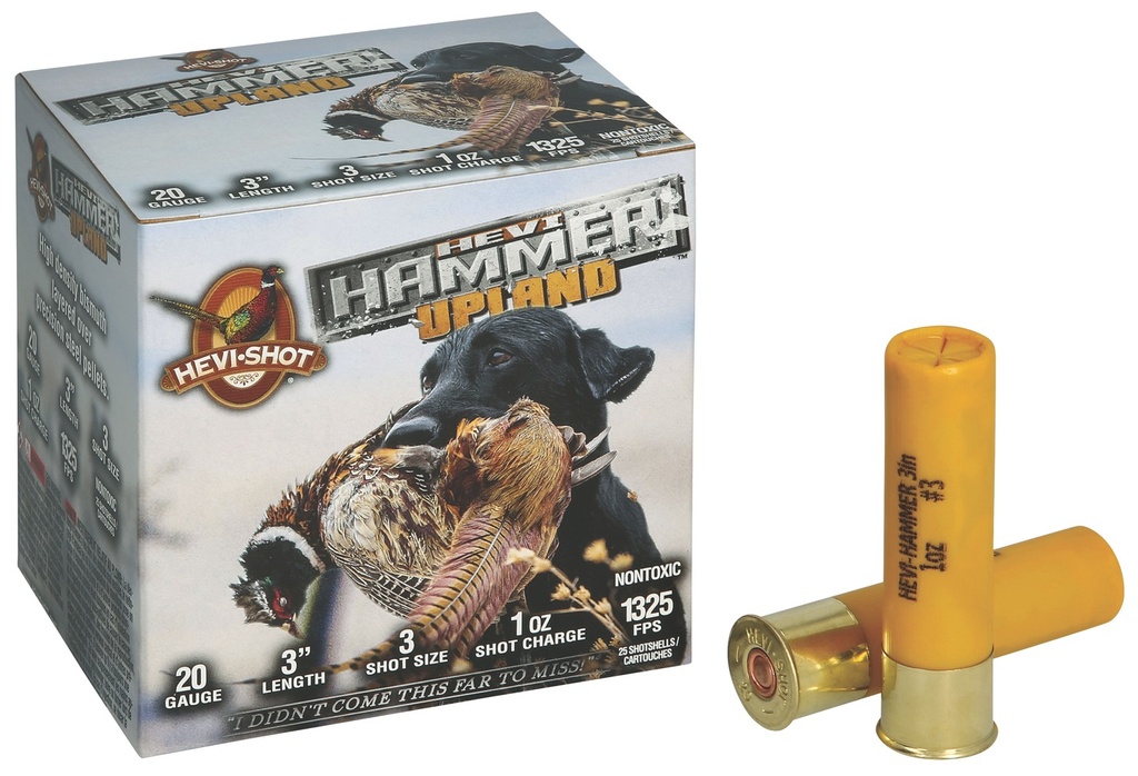 Hevishot HEVI-Shot HS29213 HEVI-Hammer Upland 20Gauge 3" 1oz Steel/Bismuth 3Shot 25 Per Box/10 Case