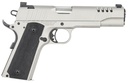 Auto Ordnance Auto-Ordnance 1911TCAC6 1911 A1  45 ACP 7+1 5" Savage Silver Cerakoate, Serrated/Ported Slide,  Black Rubber Grips, Fixed 3-Dot Combat Day Sights