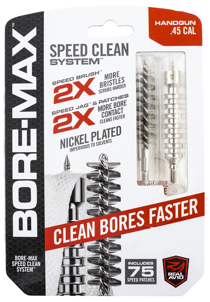Real Avid AVBMSET45 Bore-Max Speed Clean Upgrade Set 45 Cal Pistol
