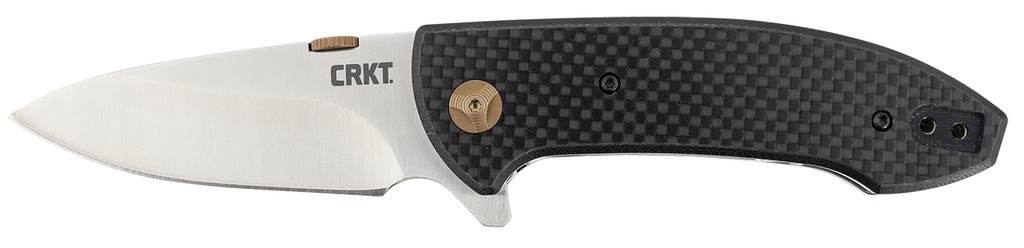 Columbia River CRKT 4620 Avant  3.18" Folding Spear Point Plain Satin 8Cr14MoV SS Blade/ Black Carbon Fiber/G10 Handle Includes Pocket Clip