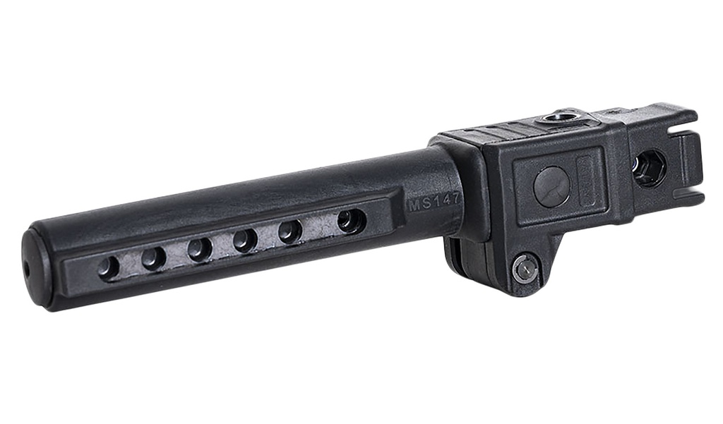 NcStar VG147 Folding Mil-Spec Stock Tube  Black for AK-Platform