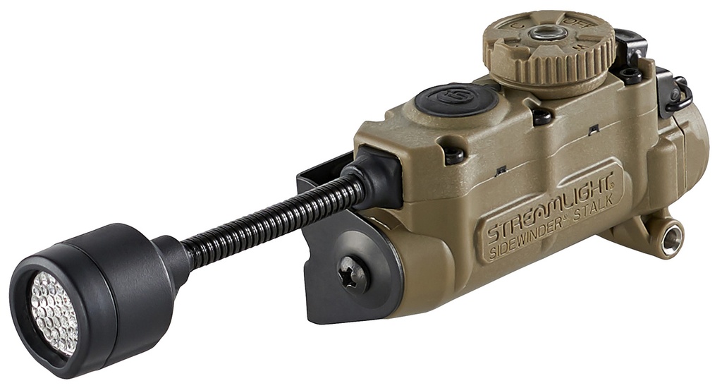 Streamlight  Sidewinder Stalk Helmet Light 23/28/57/76 Lumens White White/Red/Green/Blue/IR LED Bulb Coyote 28 Meters Distance