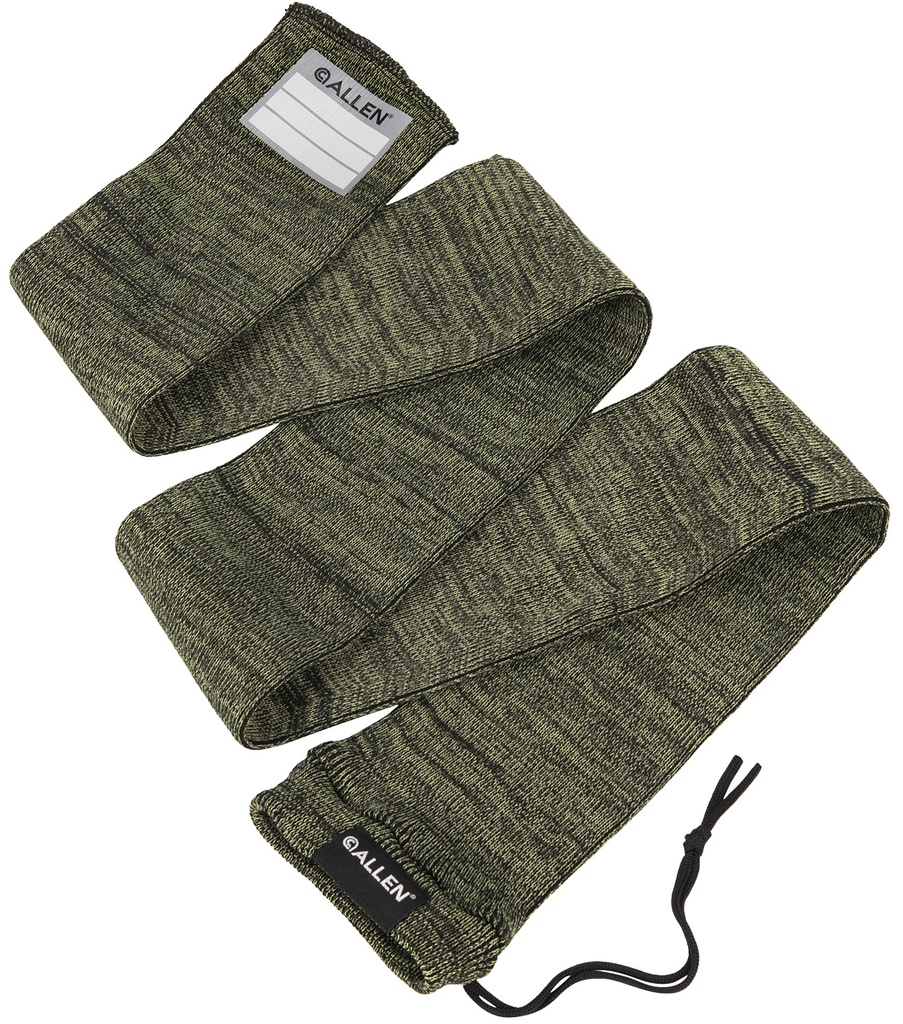 Allen 13171 Stretch Knit Gun Sock Green Silicone-Treated Knit w/Custom ID Labeling Holds Rifles with Scope or Shotguns 52" L x 3.75" W Interior Dimensions