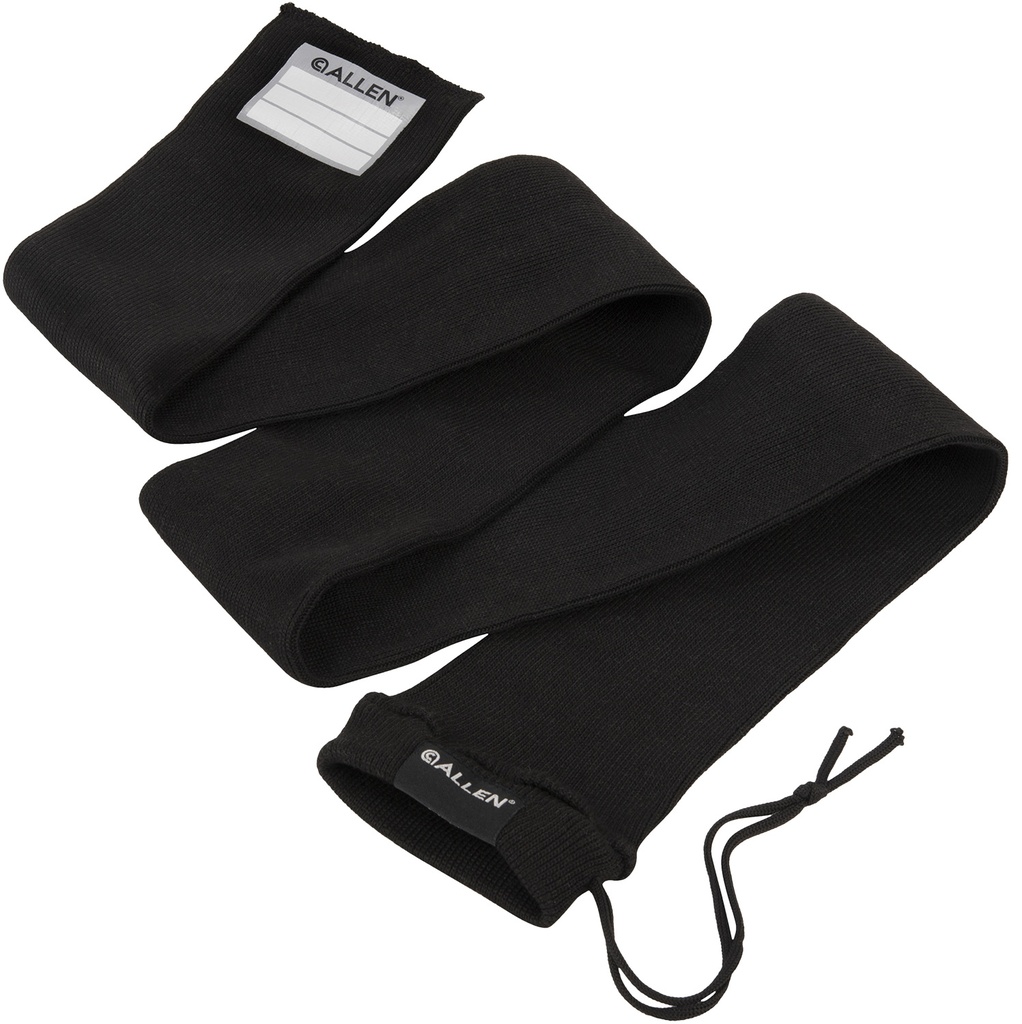 Allen 13173 Stretch Knit Gun Sock Black Silicone-Treated Knit w/Custom ID Labeling Holds Rifles with Scope or Shotguns 52" L x 3.75" W Interior Dimensions