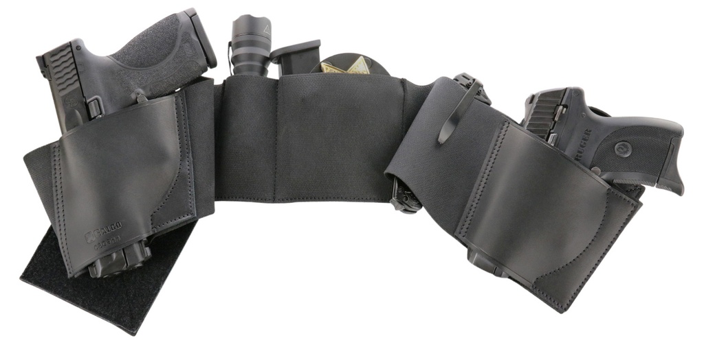 Galco UWBKMED2 UnderWraps 2.0 Black Medium Leather/Nylon Handgun