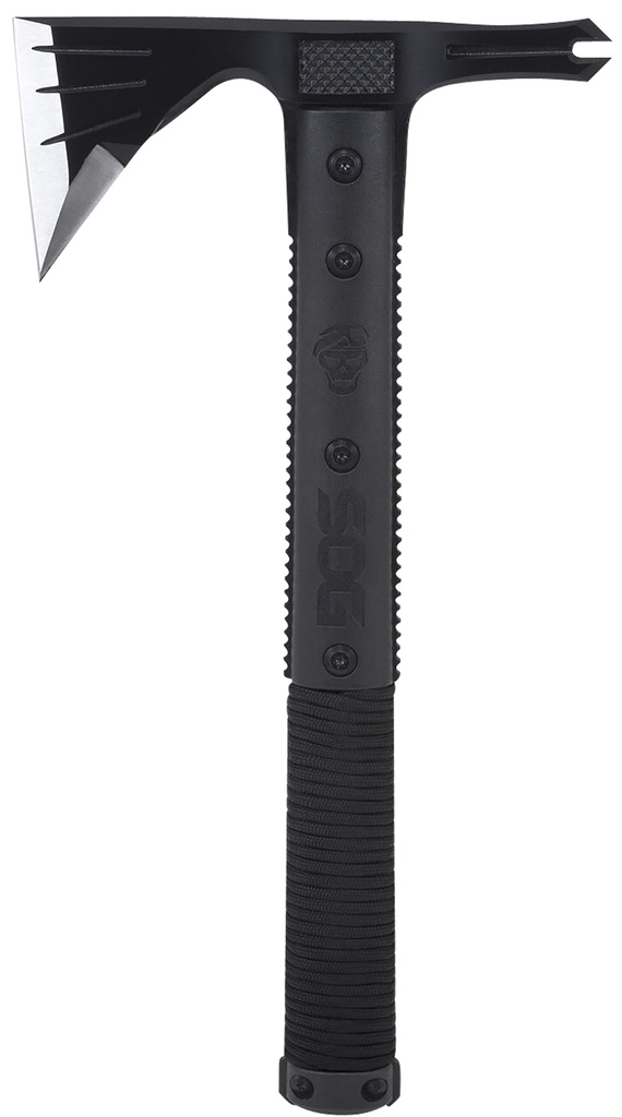 S.O.G SOGSK1001CP Survival Hawk 3" Blade 2Cr13MoV SS Blade Black w/Reflective Paracord GREEN Handle 12.10" Long Tomahawk