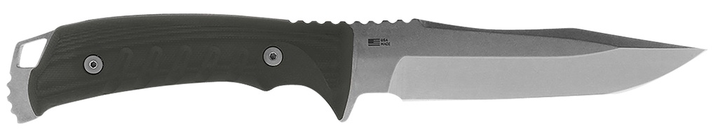 S.O.G SOG-UF1001-B Pillar  5" Fixed Clip Point Plain Stonewashed S35VN SS Blade Black Canvas Micarta Handle Includes Sheath