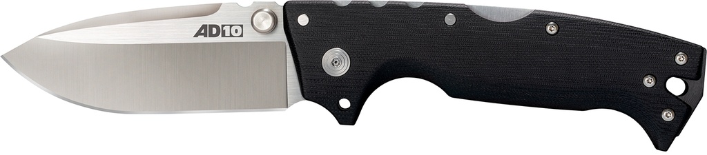 Cold Steel CS28DD AD-10  4" Folding Drop Point Plain S35VN SS Blade/Black G10 Handle Includes Pocket Clip