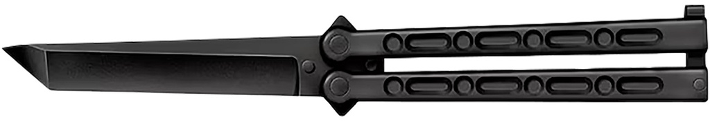 Cold Steel CS-92EAB FGX Balisong 5" Folding Plain Tanto Black Griv-Ex Blade/Handle