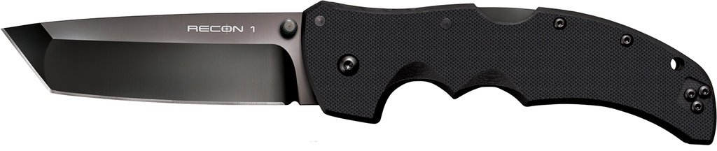 Cold Steel CS27BT Recon 1 4" Folding Tanto Plain DLC Coated American S35VN Blade/ Black Textured G10 Handle Includes Pocket Clip
