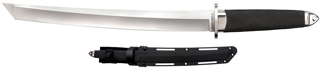 Cold Steel CS35AE Magnum Tanto XII  12" Fixed Tanto Plain Satin VG-10 San Mai Blade/Black Textured/Oval Kray-Ex Handle Includes Sheath