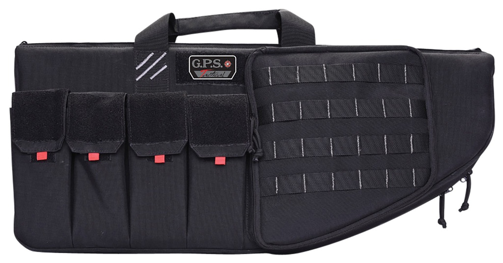 G*Outdoors GPS Bags T30ARB Tactical AR Case 30" Black 1000D Nylon with Mag & Storage Pockets, Lockable Zippers, External Handgun Pocket & DuPont Teflon Coating